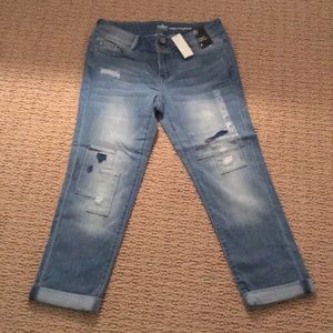 New Women’s New York and Co cropped jeans sz 4